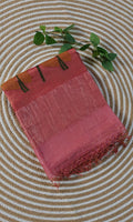 Pure Silk Lenin Jamdani Saree