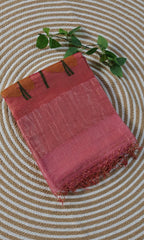 Pure Silk Lenin Jamdani Saree