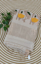 Pure Silk Lenin Jamdani Saree
