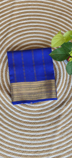 Pure Mysore Crepe silk Saree PMS397-Royal Blue