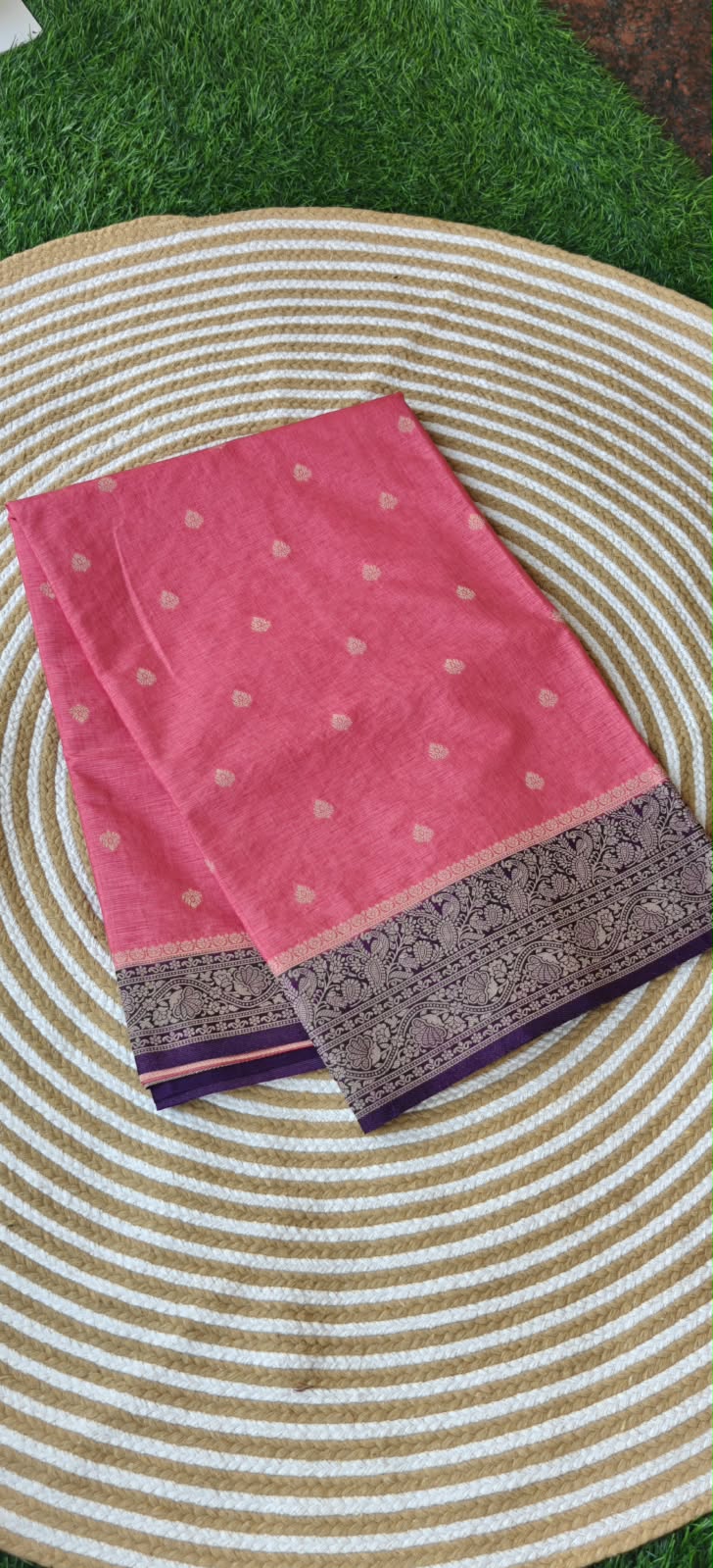 Viscose Crepe Candy Pink with Purple SS-551