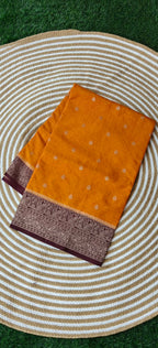 Viscose Crepe SS551-Musterd with Brown