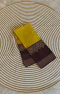 Semi Mysore Crepe Premium Neon with Brown SS-650