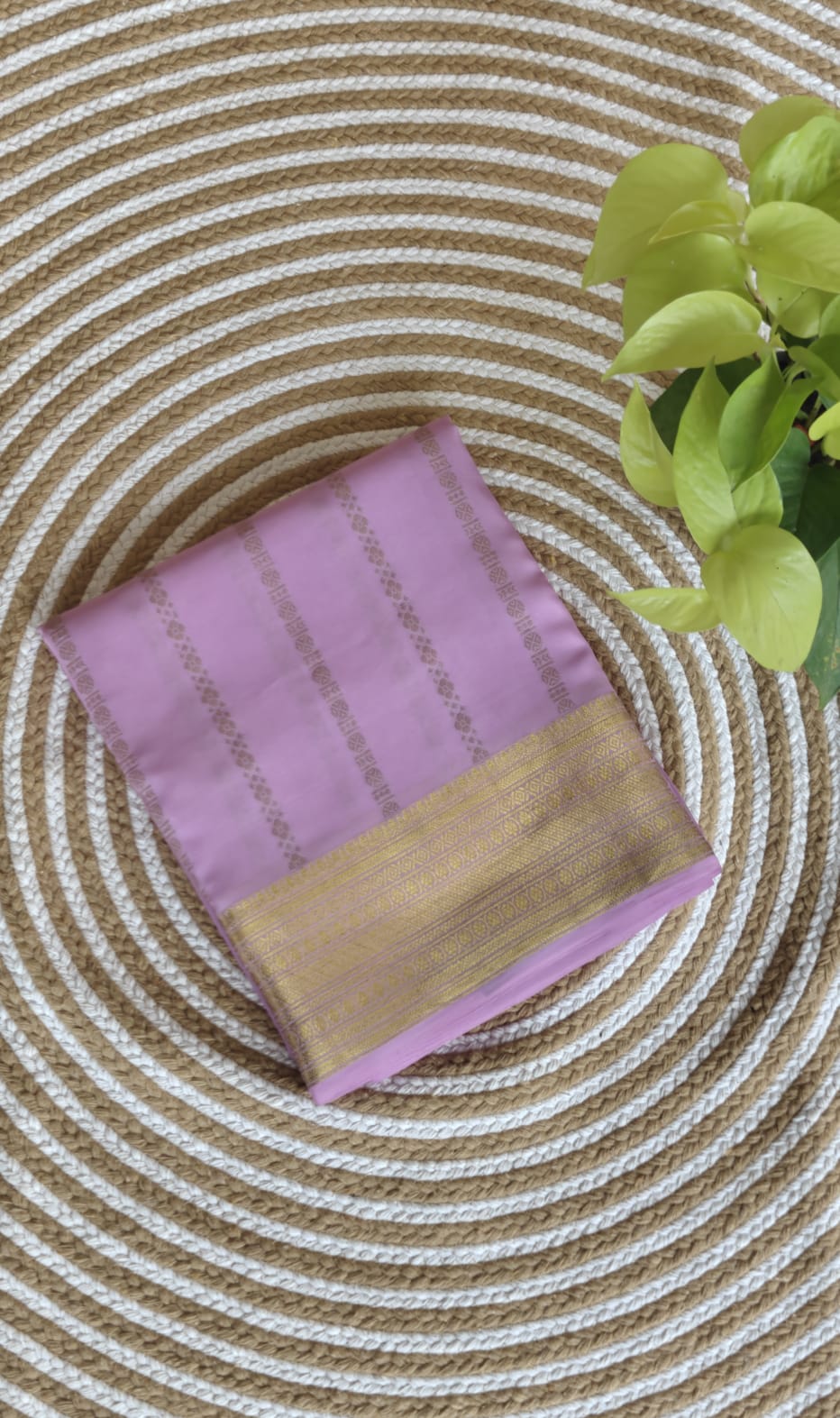 Pure Mysore Crepe Silk Saree PMS397-Baby Pink
