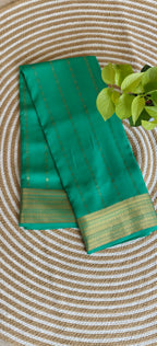 Pure Mysore Crepe Silk Saree PMS397-Seagreen