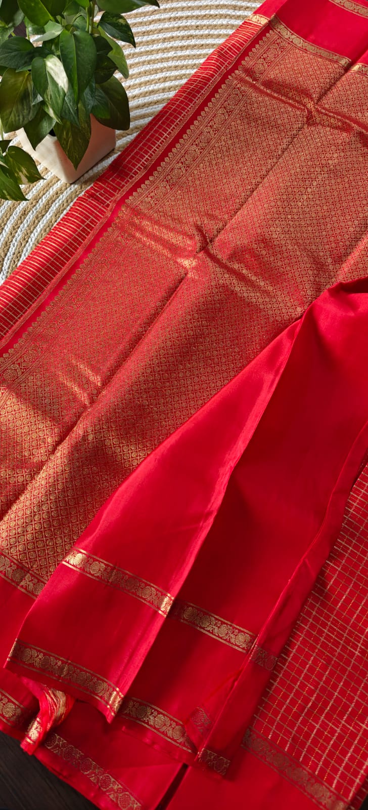 Pure Kanchipuram Silk Saree PKS754-RED