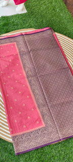 Viscose Crepe Candy Pink with Purple SS-551