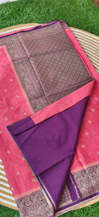 Viscose Crepe Candy Pink with Purple SS-551