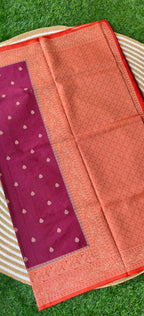 Viscose Crepe Wine with Orrange SS-551